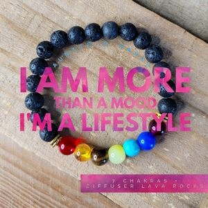 Chakra + Diffuser stretchy bracelet